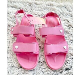 Stoney Clover Lane x Target‎ Pink Double Strap Sandals